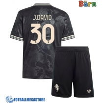 Fotballdrakt Barn Juventus Jonathan David #30 Tredjedraktsett 2025-26 Kortermet (+ Korte bukser)